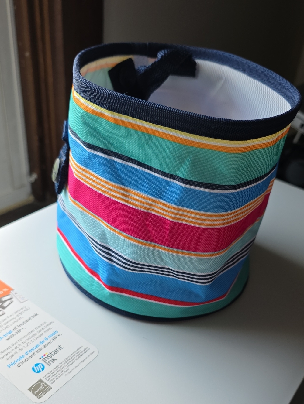 Thirty-one Multicolor Striped Bin
